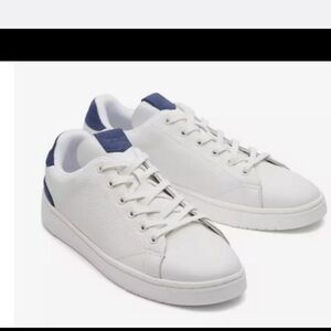 Toms White and Blue Athletic Shoes